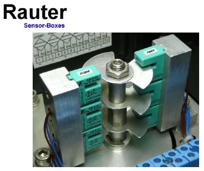  valve position monitor or indicator with 6x Pepperl+Fuchs SJ 3,5-N for valve automation